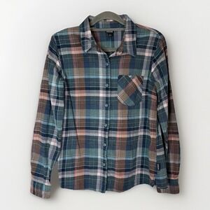 Patagonia Haywood Organic Cotton Flannel Shirt Women's 8 Plaid Gorpcore Outdoor